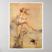 Fairy on a Daisy - Drucken Poster (Vorne)