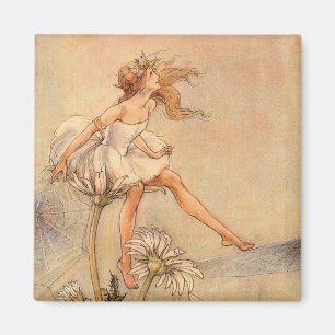 Fairy on a Daisy - Magnet