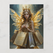 Fairy on a Shopping Spree Postkarte (Vorderseite)