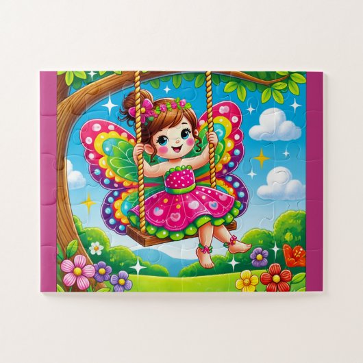 "FAIRY on a SWING" JIGSAW PUZZLE (Horizontal)