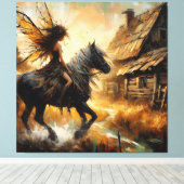 Fairy on Horseback Leinwanddruck (Insitu (Holzboden))
