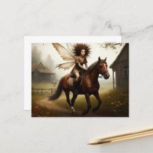 Fairy on Horseback Postkarte