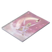 Fairy on Moon Notebook Notizblock (Linke Seite)