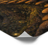 Fairy on Mushroom Staircase-Enchanted Tree House  Poster (Ecke)