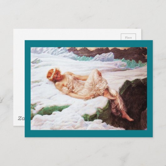 Fairy on Snowy Mountain oder Herz des Schnees Postkarte (Vorne/Hinten)