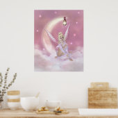 Fairy on the Moon - Fantasy Print Poster (Küche)