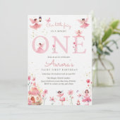 Fairy One Invitation for Birthday Magical Party Einladung (Stehend Vorderseite)