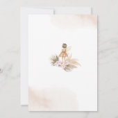 Fairy ONE Pampass 1st Birthday Invitation Einladung (Rückseite)