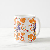 Fairy Orange Hearts Tasse (VorderseiteRechts)