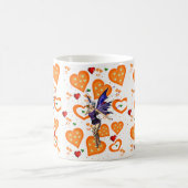 Fairy Orange Hearts Tasse (Mittel)
