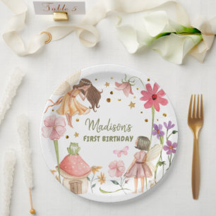 Fairy Party Enchanted Forest Garden Fairy Birthday Pappteller