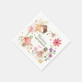 Fairy Party Enchanted Forest Garden Fairy Birthday Serviette (Ecke)