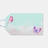 Fairy Party Garden Fairy Birthday Gift Tag Geschenkanhänger (Rückseite Horizontal)