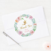 Fairy Party Stickers, Gefallen, Danke Stickers (Umschlag)