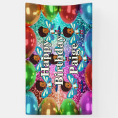 Fairy Personalisiert Character Geburtstagsbanner Banner (Vertikal)