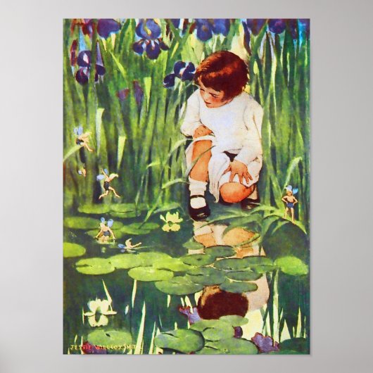 Fairy Picnic am Lily Pond Poster (Vorne)