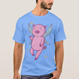 Fairy Pig mit Zauberstab Tierprämie T-Shirt