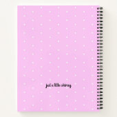 Fairy Pink Write Zeichn Story Personalisiert Noteb Notizblock (Rückseite)