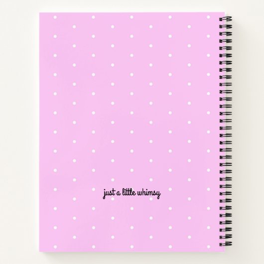 Fairy Pink Write Zeichn Story Personalisiert Noteb Notizblock (Rückseite)