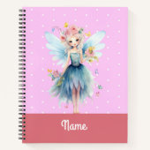Fairy Pink Write Zeichn Story Personalisiert Noteb Notizblock (Vorderseite)