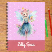 Fairy Pink Write Zeichn Story Personalisiert Noteb Notizblock