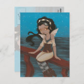 Fairy Pirate Sea Post Card Postkarte (Vorne/Hinten)