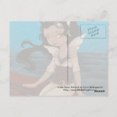 Fairy Pirate Sea Post Card Postkarte (Rückseite)