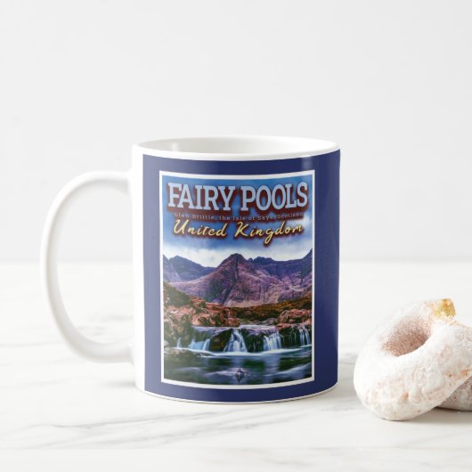 FAIRY POOLS - DIE INSEL SKYE - SCOTLAND UK KAFFEETASSE (Mit Donut)
