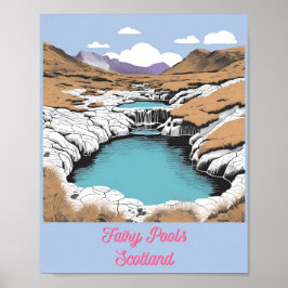 Fairy Pools, Schottland Poster
