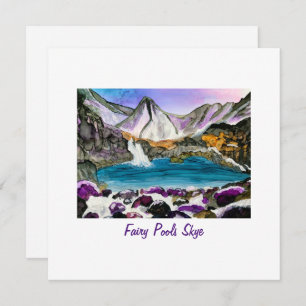 Fairy Pools Skye Scotland  Karte