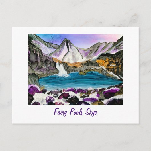 Fairy Pools Skye Scotland Postkarte (Vorderseite)