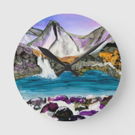 Fairy Pools Skye Scotland Runde Wanduhr