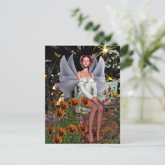 Fairy Postcard Postkarte (Stehend Vorderseite)