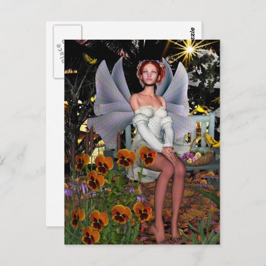 Fairy Postcard Postkarte (Vorne/Hinten)