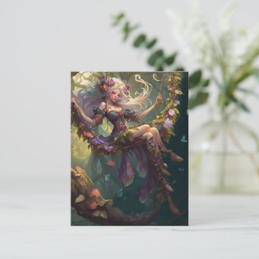 Fairy Postcard Postkarte (Stehend Vorderseite)