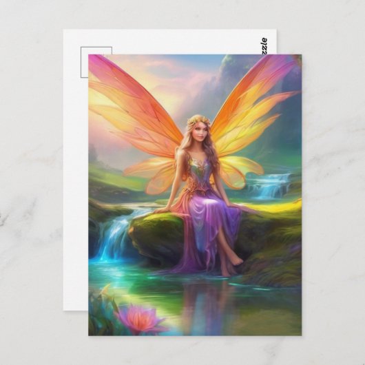 Fairy Postkarte (Vorne/Hinten)