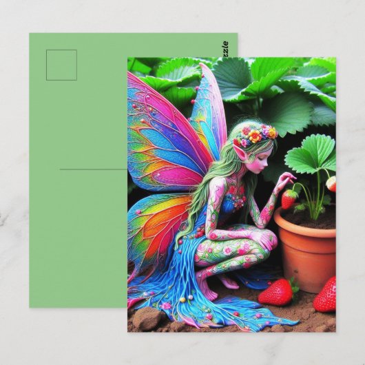 Fairy Postkarte (Vorne/Hinten)