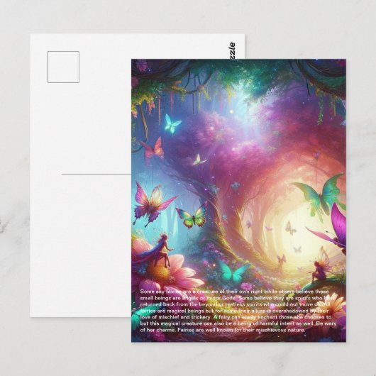 Fairy Postkarte (Vorne/Hinten)