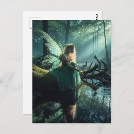 Fairy Postkarte (Vorne/Hinten)