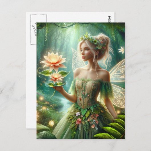 Fairy Postkarte (Vorne/Hinten)