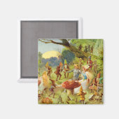 Fairy Prince und Thumbelina im Zauberwald Magnet (Vorderseite/Rückseite)