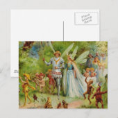 Fairy Prince und Thumbelina im Zauberwald Postkarte (Vorne/Hinten)