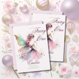 Fairy Princess 1. Geburtstag oder EDIT AGE Aquamar Einladung
