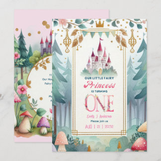 Fairy Princess 1. Geburtstagsmesse Mairytale Mairy Einladung