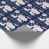 Fairy Princess and Unicorn Magical Birthday Geschenkpapier (Ecke)