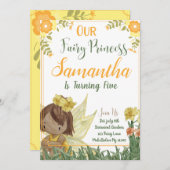 Fairy Princess Birthday Einladungskarte (Vorne/Hinten)