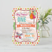 Fairy Princess & Butterfly Geburtstagsparty Einladung (Stehend Vorderseite)