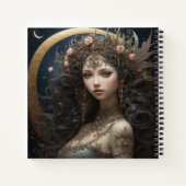Fairy Princess & Crescent Moon Hard Cover Journal Notizblock (Rückseite)