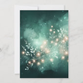 Fairy Princess Enchanted Emerald Baby Girl Shower Einladung (Rückseite)