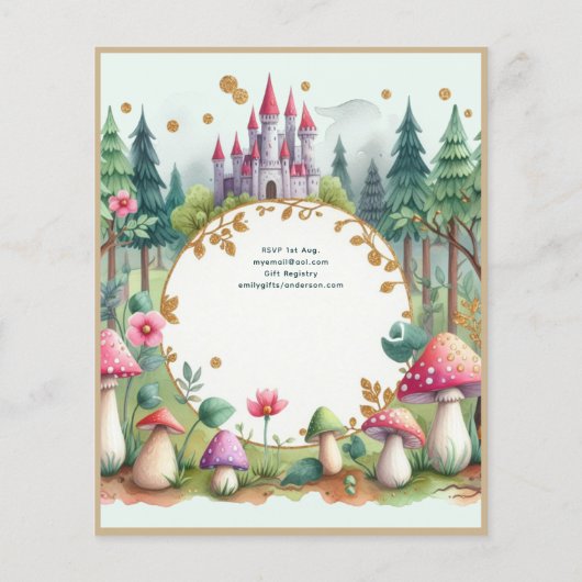 Fairy Princess Geburtstag 1. 2. 3. (Rückseite)